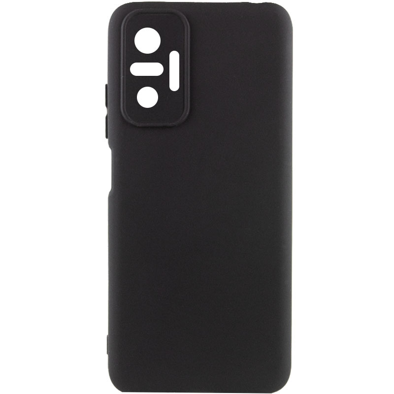 Чехол Silicone Cover Lakshmi Full Camera (A) для Xiaomi Redmi Note 10 Pro / 10 Pro Max (Черный / Black)