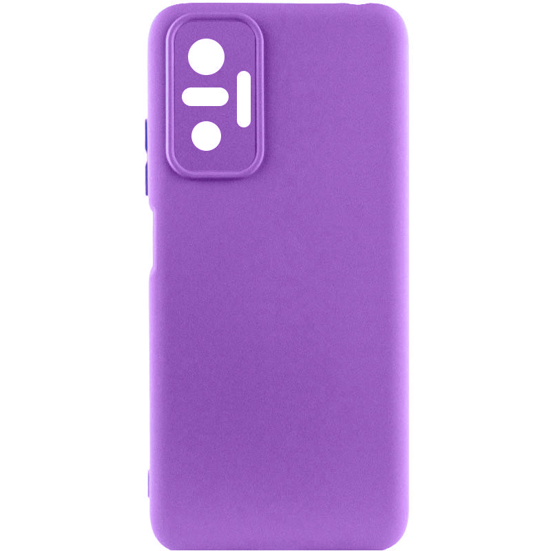 Чохол Silicone Cover Lakshmi Full Camera (A) для Xiaomi Redmi Note 10 Pro Max (Фіолетовий / Purple)
