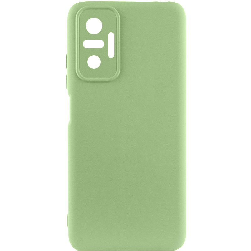 Чохол Silicone Cover Lakshmi Full Camera (A) для Xiaomi Redmi Note 10 Pro Max (Зелений / Pistachio)