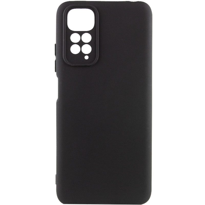 Чохол Silicone Cover Lakshmi Full Camera (A) для Xiaomi Redmi Note 11 (Global) (Чорний / Black)