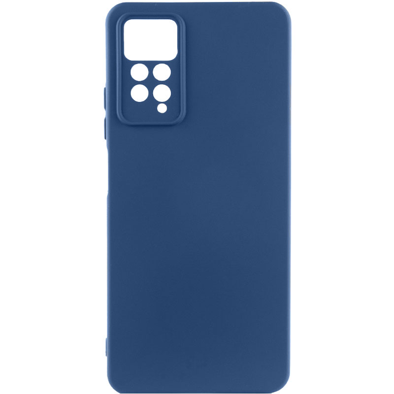 Чохол Silicone Cover Lakshmi Full Camera (A) для Xiaomi Redmi Note 11 Pro (Global) (Синій / Navy Blue)