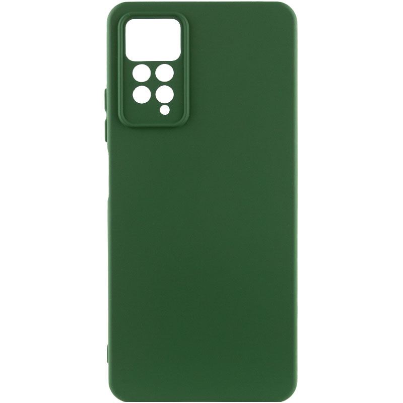 Чохол Silicone Cover Lakshmi Full Camera (A) для Xiaomi Redmi Note 11 Pro (Global) (Зелений / Dark green)