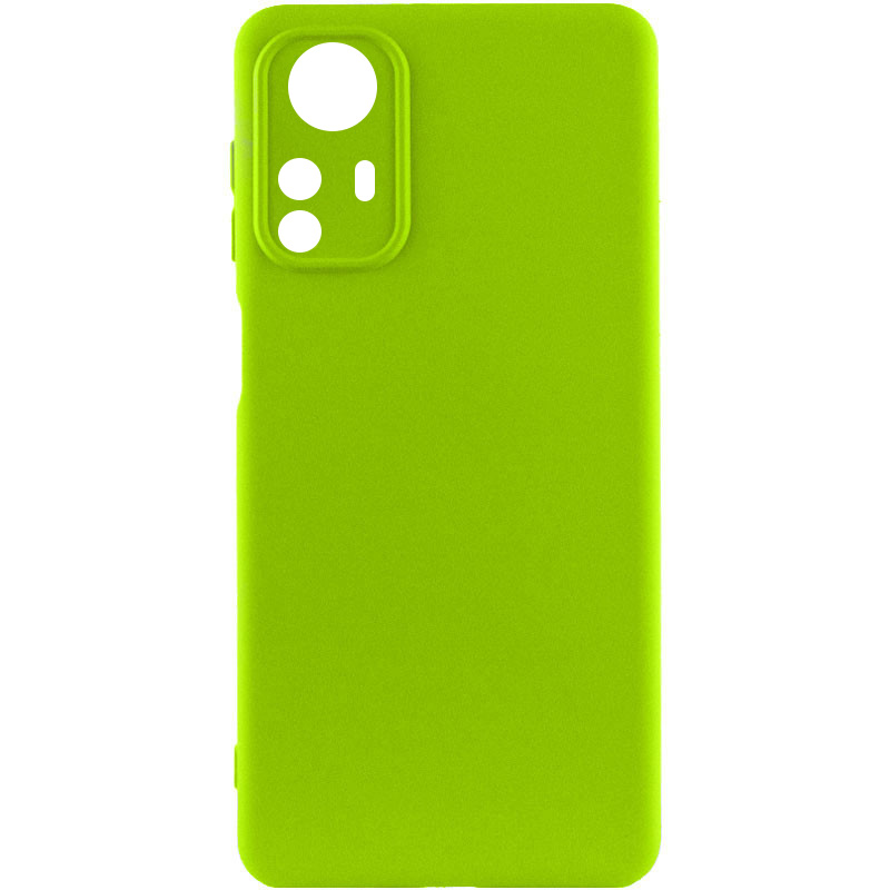 Чехол Silicone Cover Lakshmi Full Camera (A) для Xiaomi Redmi Note 12S (Салатовый / Neon Green)