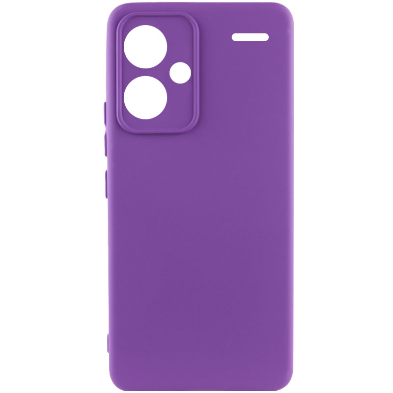 Чехол Silicone Cover Lakshmi Full Camera (A) для Xiaomi Redmi Note 13 Pro+ (Фиолетовый / Purple)