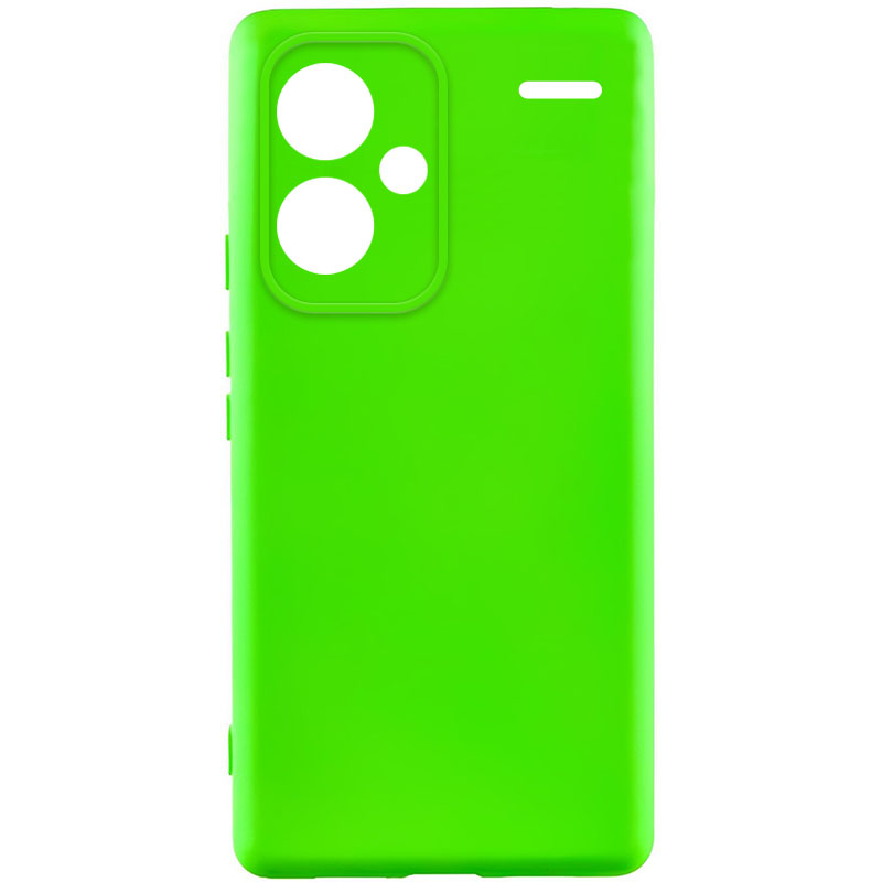 Чехол Silicone Cover Lakshmi Full Camera (A) для Xiaomi Redmi Note 13 Pro+ (Салатовый / Neon Green)