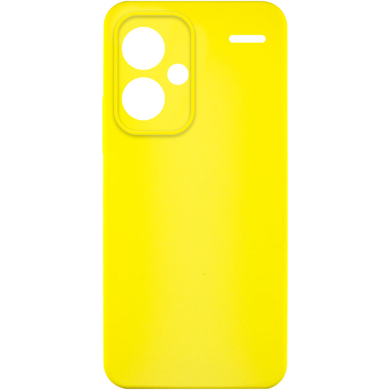 Чехол Silicone Cover Lakshmi Full Camera (A) для Xiaomi Redmi Note 13 Pro+ (Желтый / Flash)