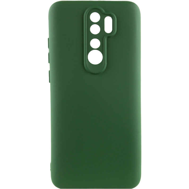 Чохол Silicone Cover Lakshmi Full Camera (A) для Xiaomi Redmi Note 8 Pro (Зелений / Dark green)