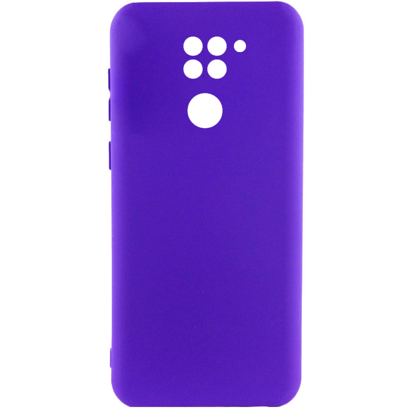 Чехол Silicone Cover Lakshmi Full Camera (A) для Xiaomi Redmi Note 9 / Redmi 10X (Синий / Iris)