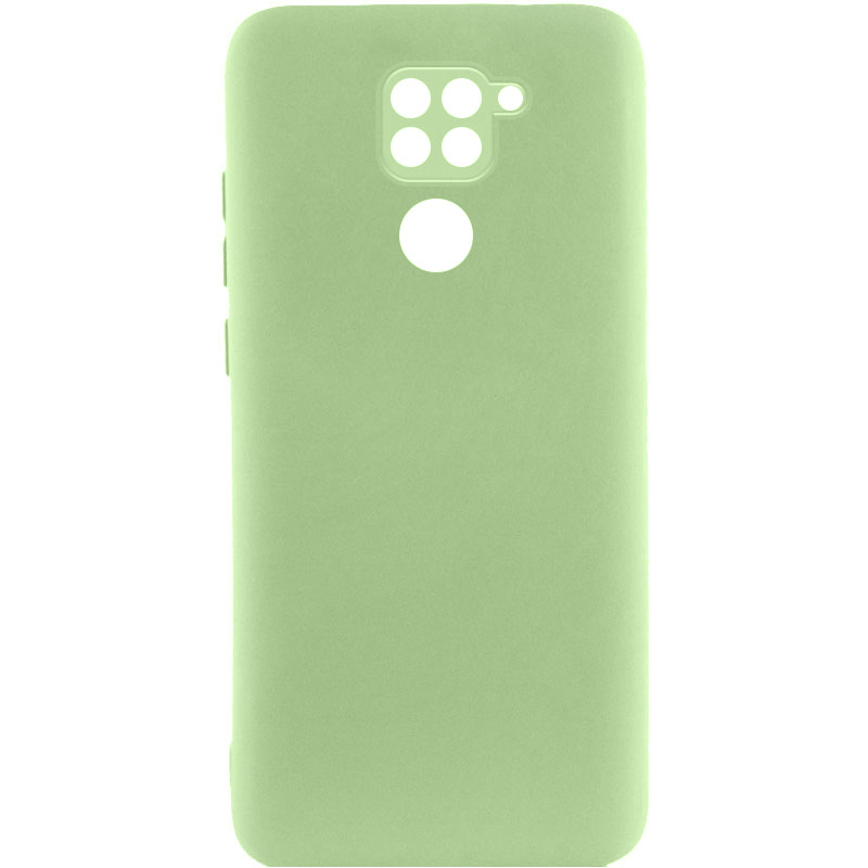 Чохол Silicone Cover Lakshmi Full Camera (A) для Xiaomi Redmi Note 9 4G (Зелений / Pistachio)