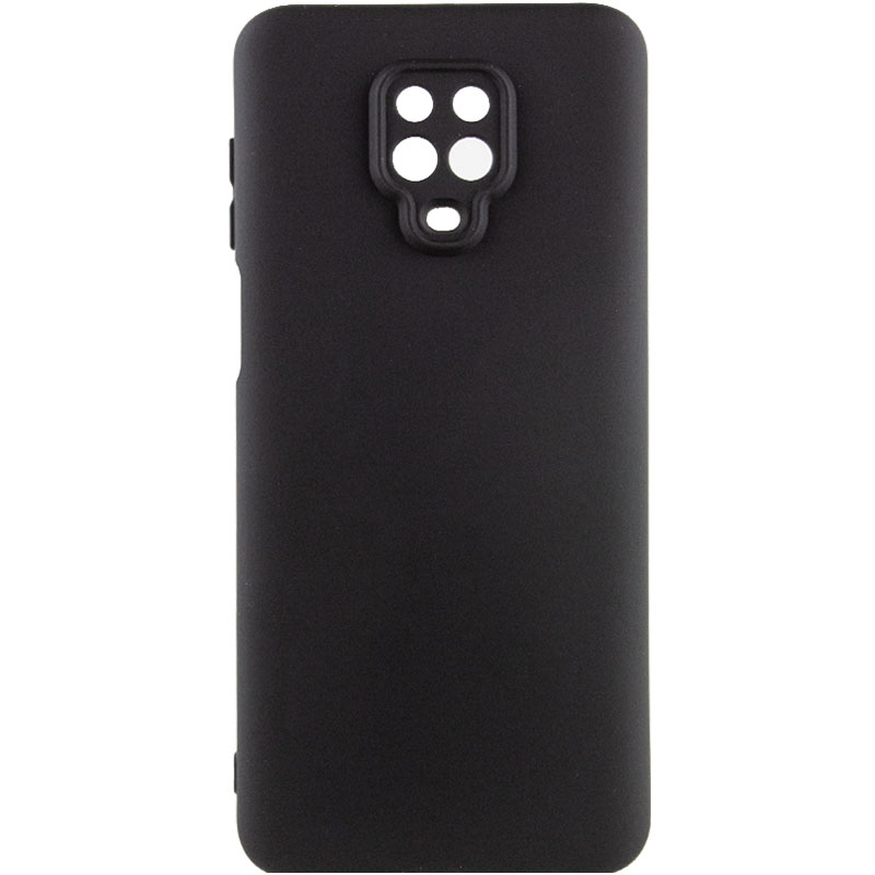 Чохол Silicone Cover Lakshmi Full Camera (A) для Xiaomi Redmi Note 9 Pro Max (Чорний / Black)