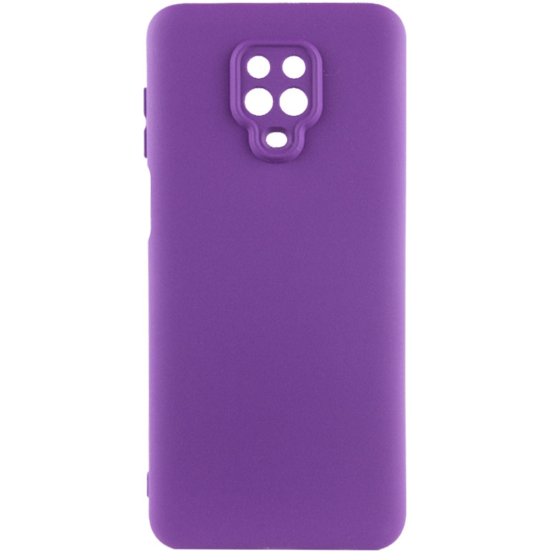 Чохол Silicone Cover Lakshmi Full Camera (A) для Xiaomi Redmi Note 9 Pro Max (Фіолетовий / Purple)
