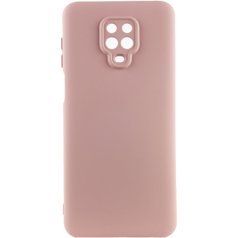 Чехол Silicone Cover Lakshmi Full Camera (A) для Xiaomi Redmi Note 9 Pro (Розовый / Pink Sand)