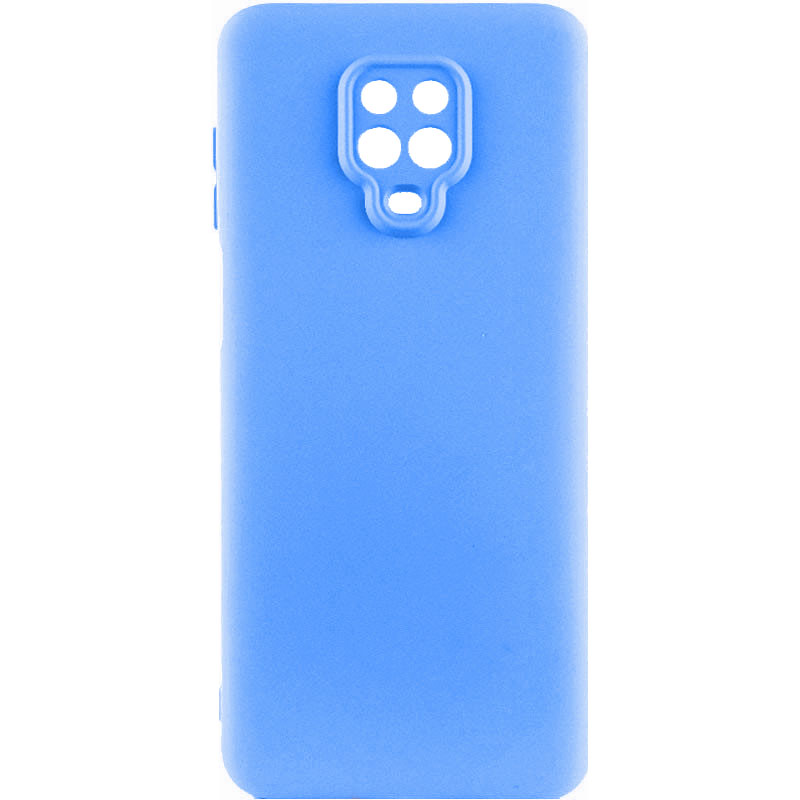 Чехол Silicone Cover Lakshmi Full Camera (A) для Xiaomi Redmi Note 9s / Note 9 Pro / Note 9 Pro Max (Синий / Iris)