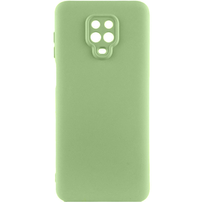 Чохол Silicone Cover Lakshmi Full Camera (A) для Xiaomi Redmi Note 9 Pro Max (Зелений / Pistachio)