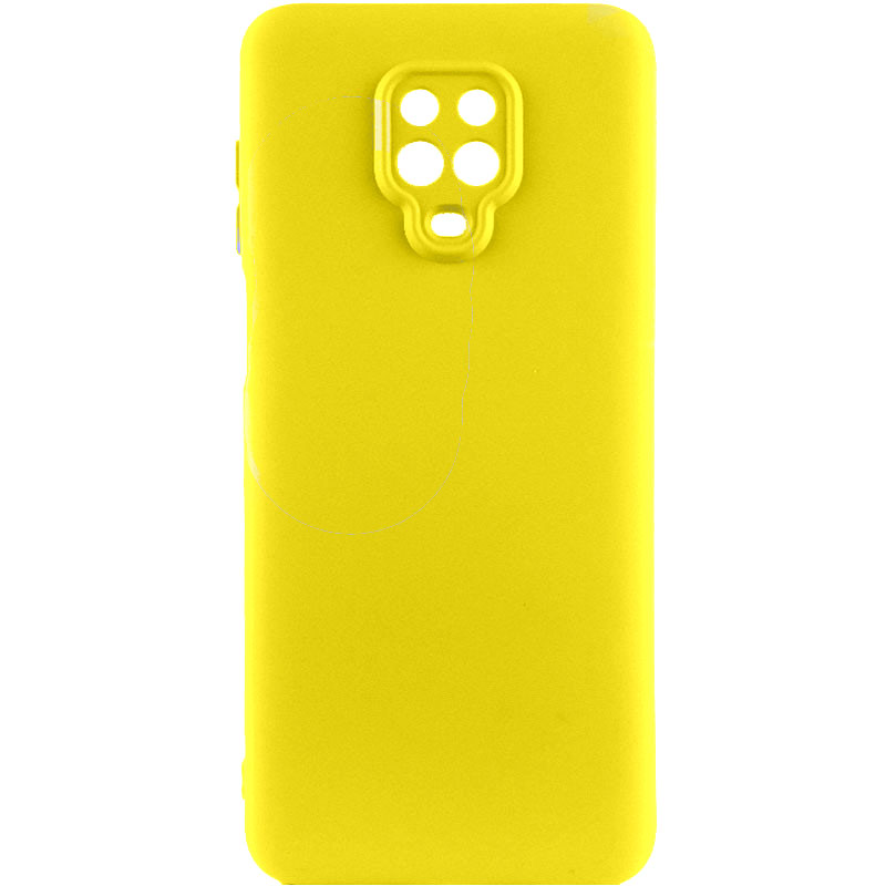 Чехол Silicone Cover Lakshmi Full Camera (A) для Xiaomi Redmi Note 9s / Note 9 Pro / Note 9 Pro Max (Желтый / Flash)
