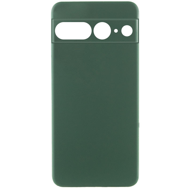 Чохол Silicone Cover Lakshmi Full Camera (AA) для Google Pixel 7 Pro (Зелений / Dark green)