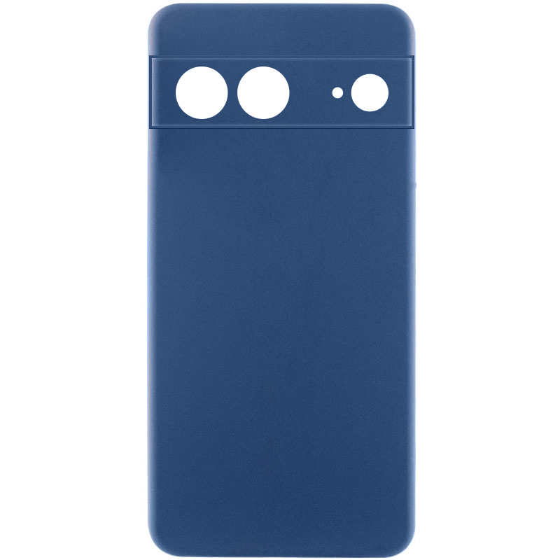 Чохол Silicone Cover Lakshmi Full Camera (AA) для Google Pixel 7 (Синій / Navy blue)