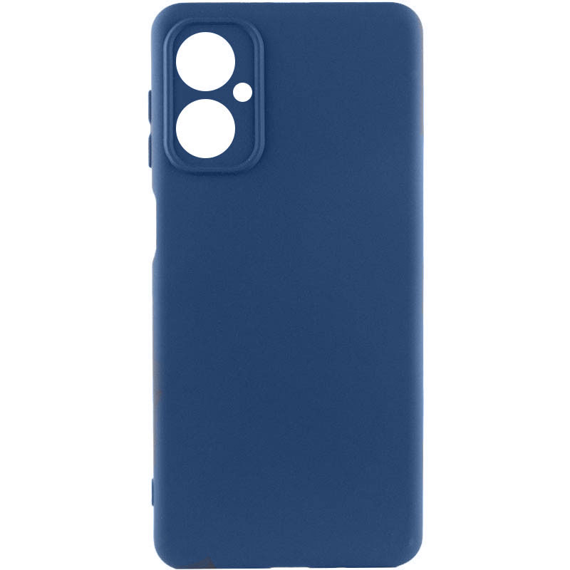 Чехол Silicone Cover Lakshmi Full Camera (AA) для Motorola Moto G14 (Синий / Navy Blue)