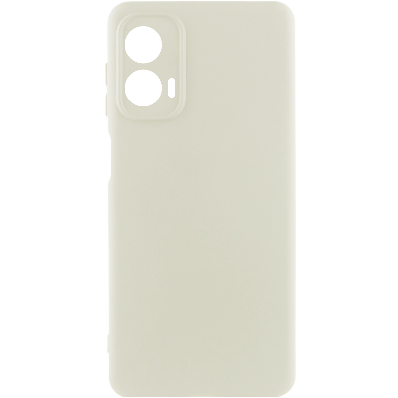 Чехол Silicone Cover Lakshmi Full Camera (AA) для Motorola Moto G24 (Белый / White)