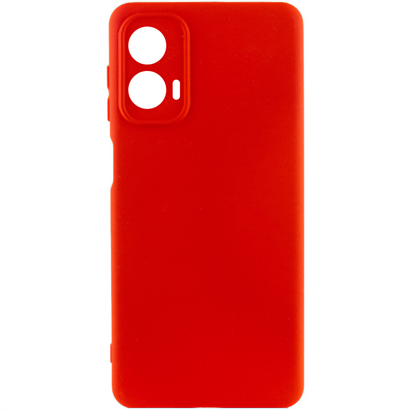 Чехол Silicone Cover Lakshmi Full Camera (AA) для Motorola Moto G24 (Красный / Red)