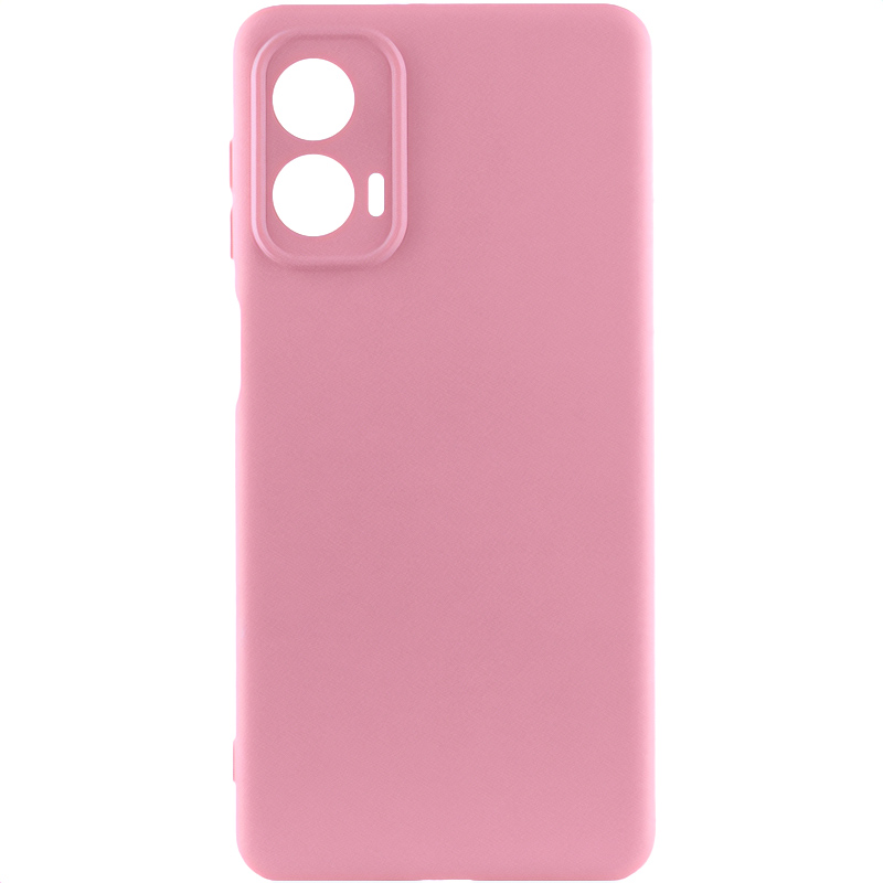 Чехол Silicone Cover Lakshmi Full Camera (AA) для Motorola Moto G24 (Розовый / Pink)