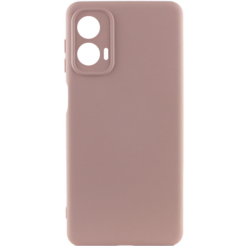 Чехол Silicone Cover Lakshmi Full Camera (AA) для Motorola Moto G24 (Розовый / Pink Sand)