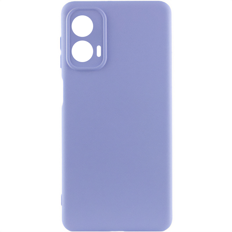 Чехол Silicone Cover Lakshmi Full Camera (AA) для Motorola Moto G24 (Сиреневый / Dasheen)