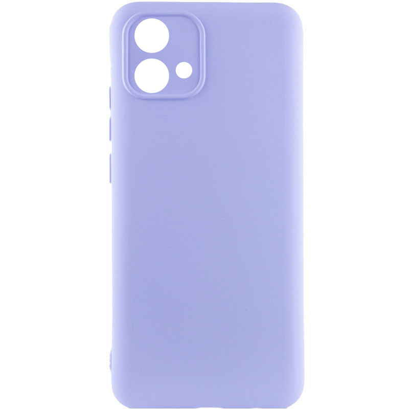 Чехол Silicone Cover Lakshmi Full Camera (AA) для Motorola Moto G84 (Сиреневый / Dasheen)