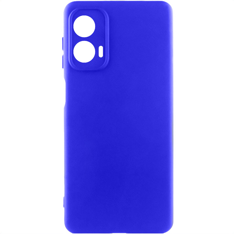 Чехол Silicone Cover Lakshmi Full Camera (AA) для Motorola Moto G85 (Синий / Iris)