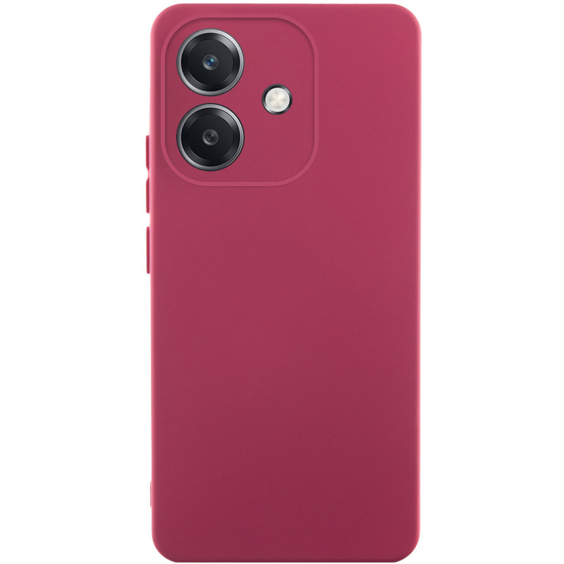 Чехол Silicone Cover Lakshmi Full Camera (AA) для Oppo A3 4G / A3x 4G/ A40m (Бордовый / Marsala)