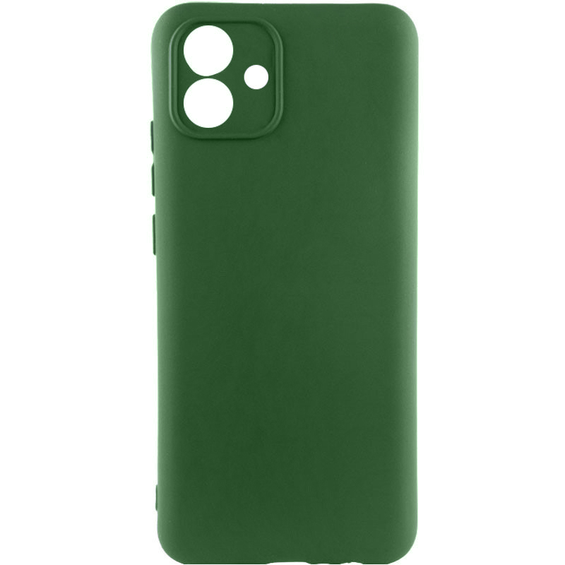 Чехол Silicone Cover Lakshmi Full Camera (AA) для Samsung Galaxy A04 (Зеленый / Dark green)