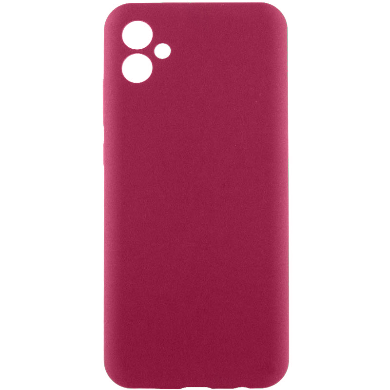 Чохол Silicone Cover Lakshmi Full Camera (AA) для Samsung Galaxy A05 (Бордовий / Marsala)