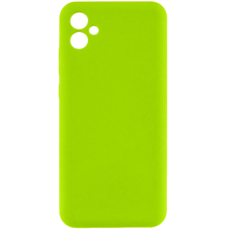 Чехол Silicone Cover Lakshmi Full Camera (AA) для Samsung Galaxy A06 (Салатовый / Neon green)