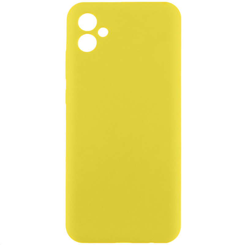 Чохол Silicone Cover Lakshmi Full Camera (AA) для Samsung Galaxy A06 (Жовтий / Flash)