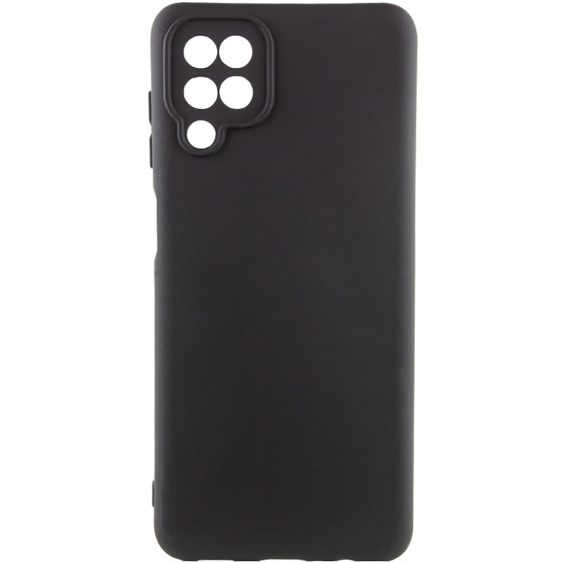 Чехол Silicone Cover Lakshmi Full Camera (AA) для Samsung Galaxy A12 Nacho (Черный / Black)