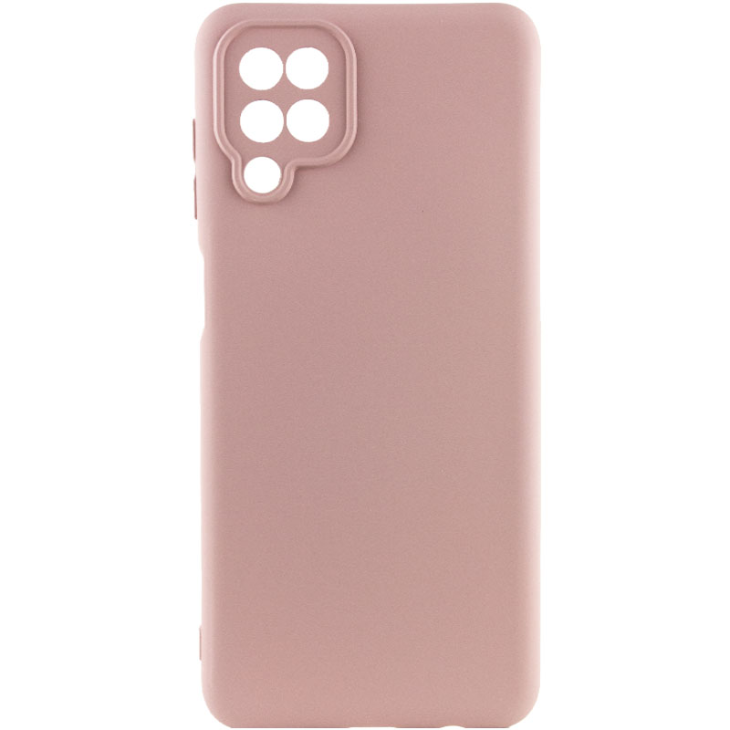 Чехол Silicone Cover Lakshmi Full Camera (AA) для Samsung Galaxy A12 Nacho (Розовый / Pink Sand)