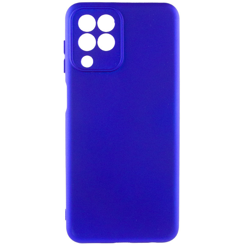 Чехол Silicone Cover Lakshmi Full Camera (AA) для Samsung Galaxy A12 Nacho (Синий / Iris)