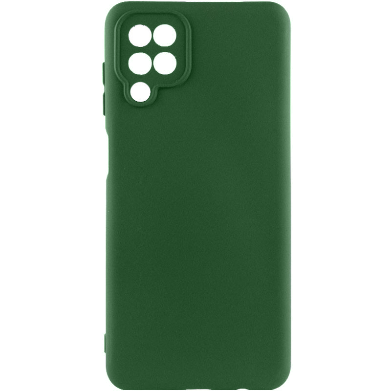 Чехол Silicone Cover Lakshmi Full Camera (AA) для Samsung Galaxy A12 (Зеленый / Dark green)