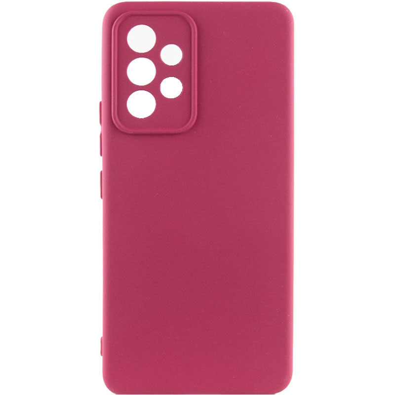 Чехол Silicone Cover Lakshmi Full Camera (AA) для Samsung Galaxy A13 4G (Бордовый / Marsala)