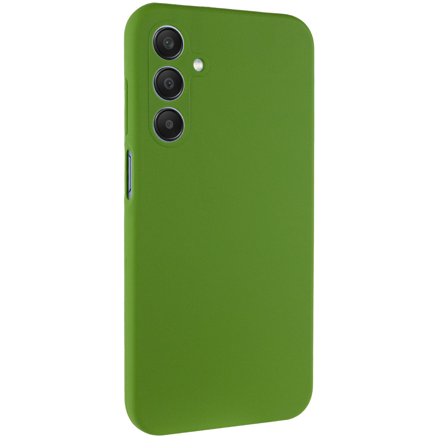 Чехол Silicone Cover Lakshmi Full Camera (AA) для Samsung Galaxy A24 4G (Зеленый / Dark green)