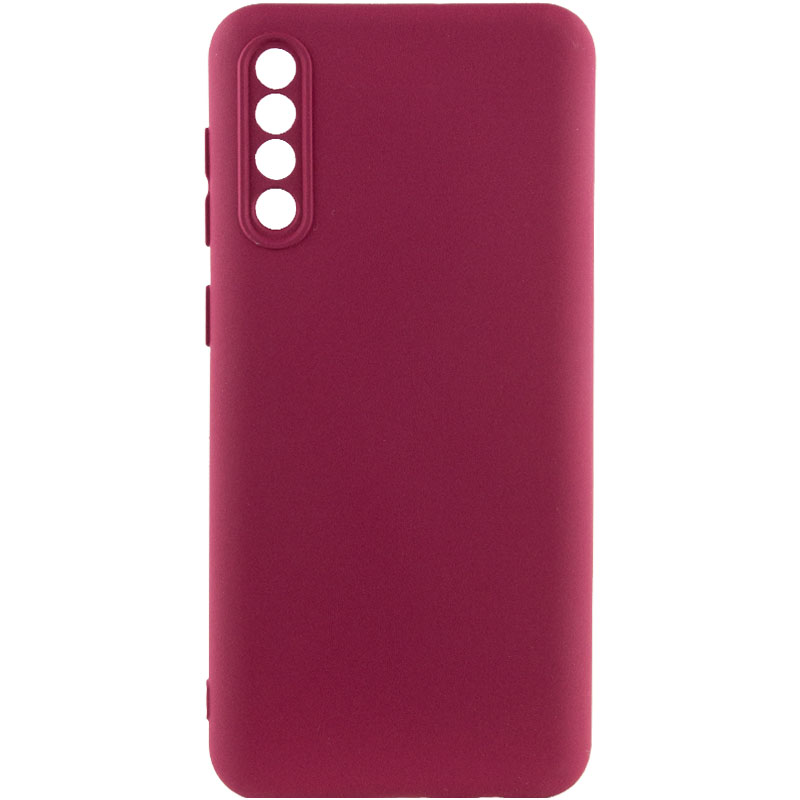 Чехол Silicone Cover Lakshmi Full Camera (AA) для Samsung Galaxy A50s (Бордовый / Marsala)