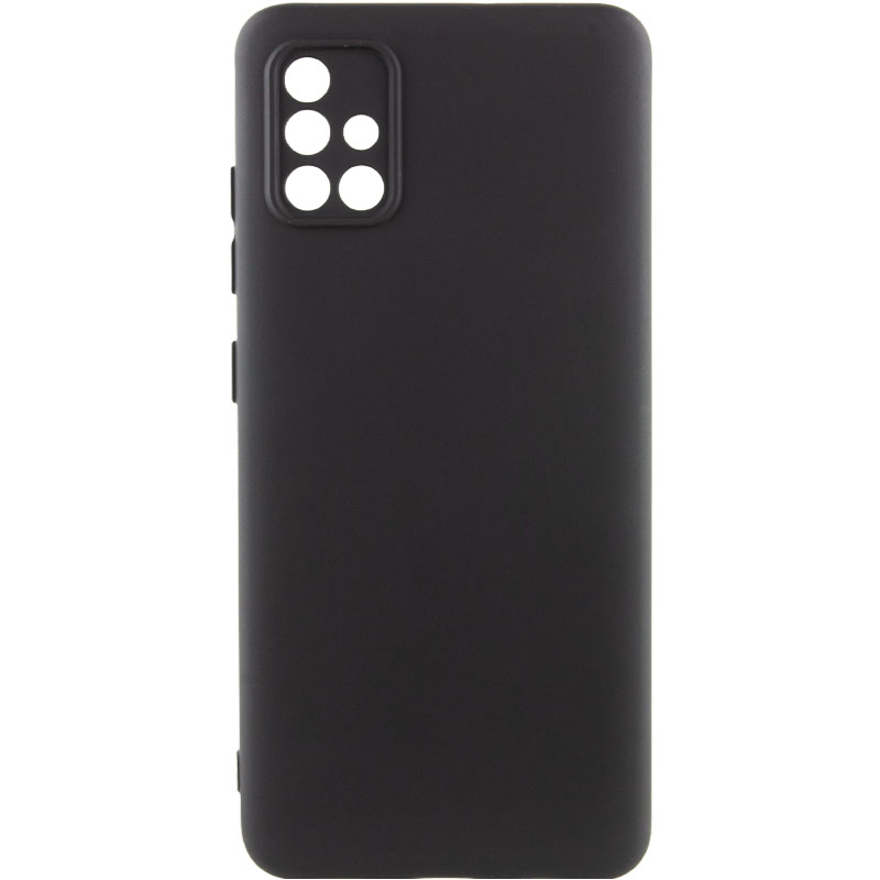 Чехол Silicone Cover Lakshmi Full Camera (AA) для Samsung Galaxy A51 (Черный / Black)