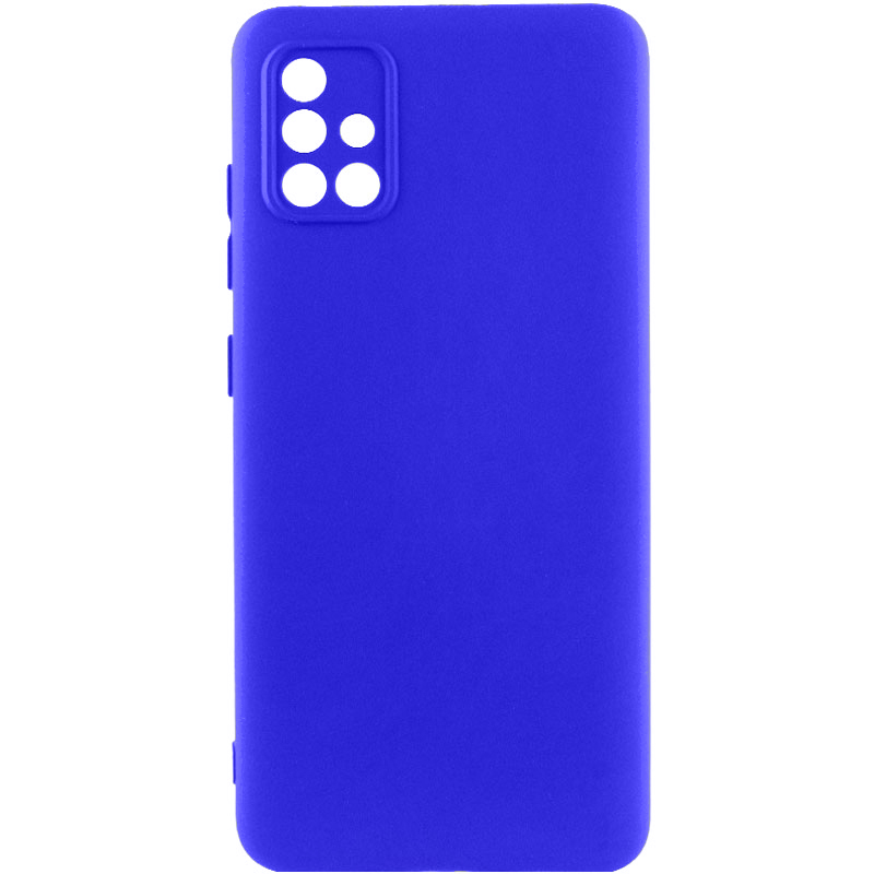 Чехол Silicone Cover Lakshmi Full Camera (AA) для Samsung Galaxy A51 (Синий / Iris)