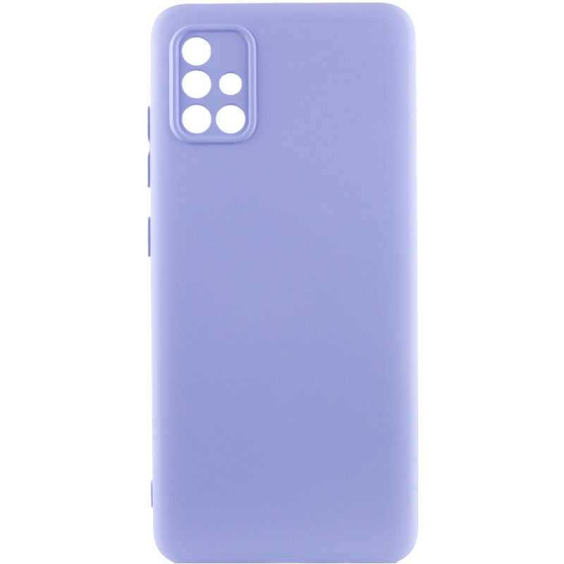Чехол Silicone Cover Lakshmi Full Camera (AA) для Samsung Galaxy A71 (Сиреневый / Dasheen)