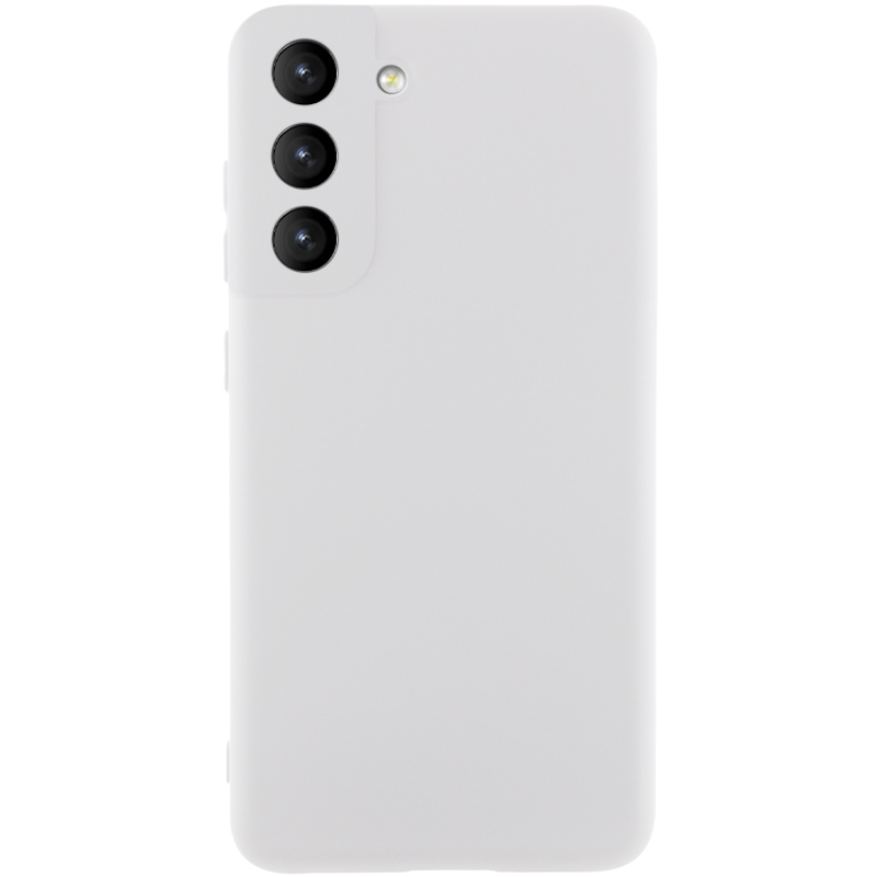 Чехол Silicone Cover Lakshmi Full Camera (AA) для Samsung Galaxy S21 FE (Белый / White)