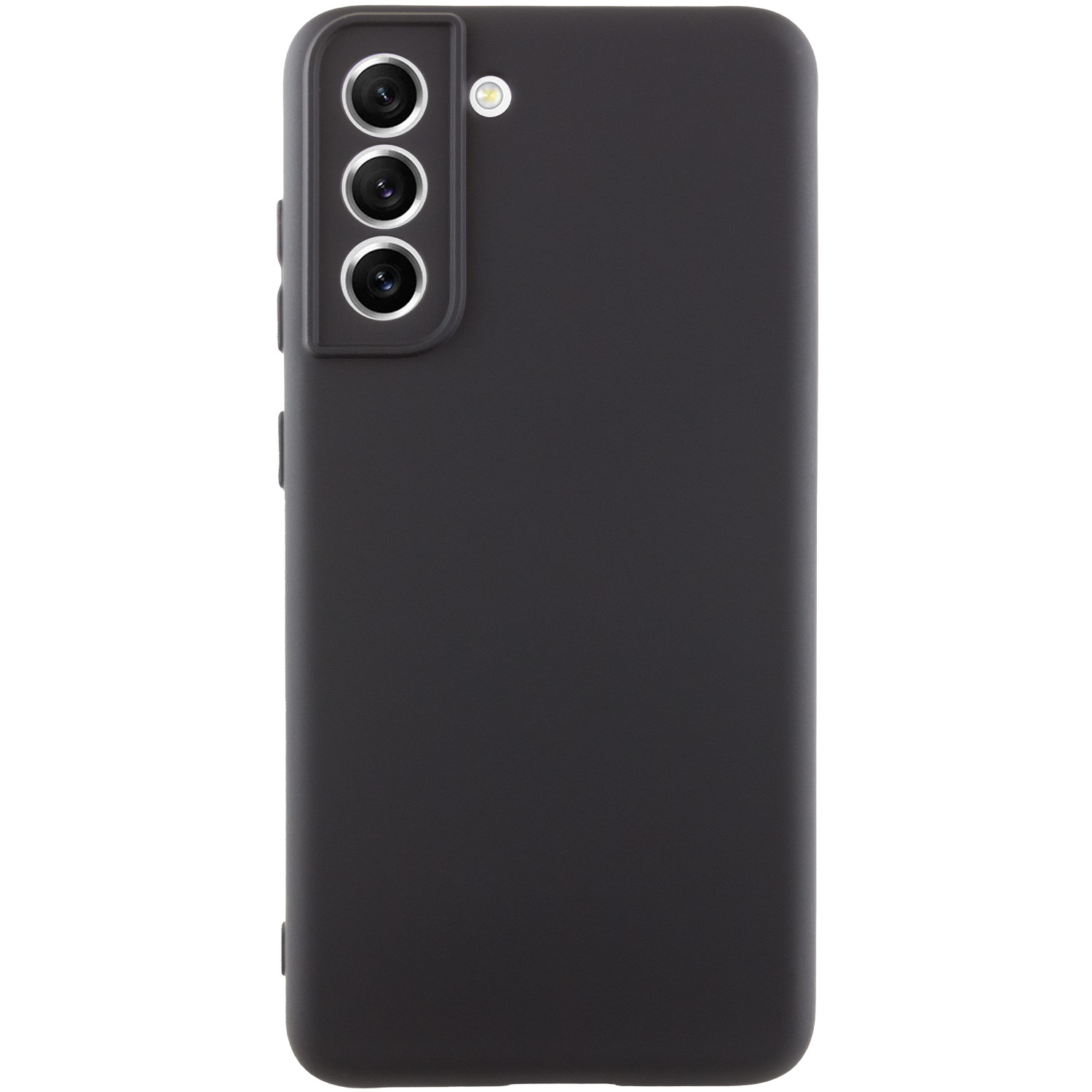 Чохол Silicone Cover Lakshmi Full Camera (AA) для Samsung Galaxy S21 FE (Чорний / Black)