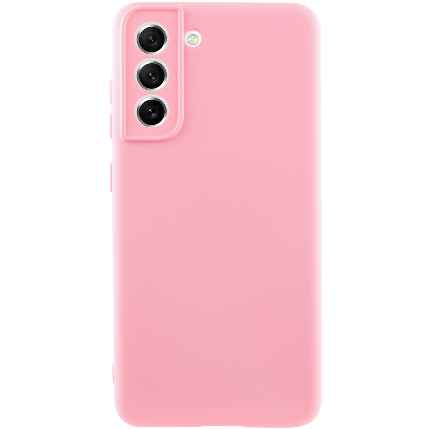 Чохол Silicone Cover Lakshmi Full Camera (AA) для Samsung Galaxy S21 FE (Рожевий / Pink)