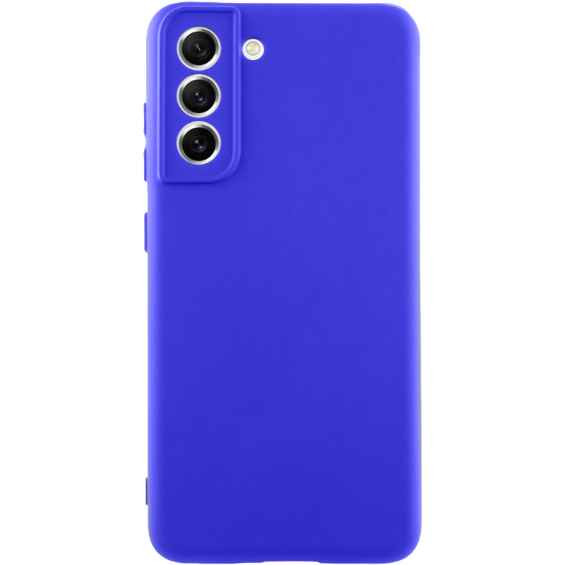 Чохол Silicone Cover Lakshmi Full Camera (AA) для Samsung Galaxy S21 FE (Синій / Iris)