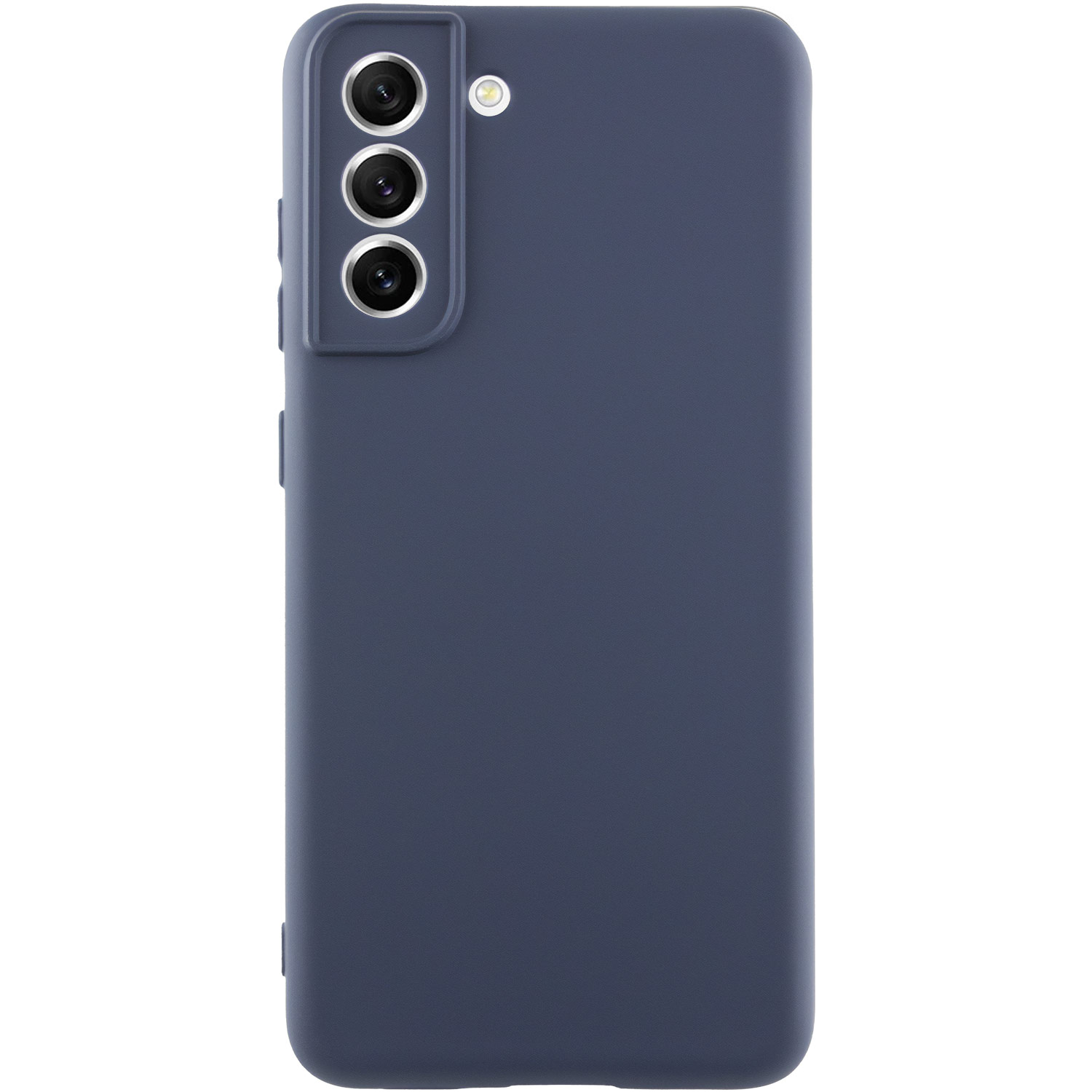 Чохол Silicone Cover Lakshmi Full Camera (AA) для Samsung Galaxy S21 FE (Синій / Midnight Blue)