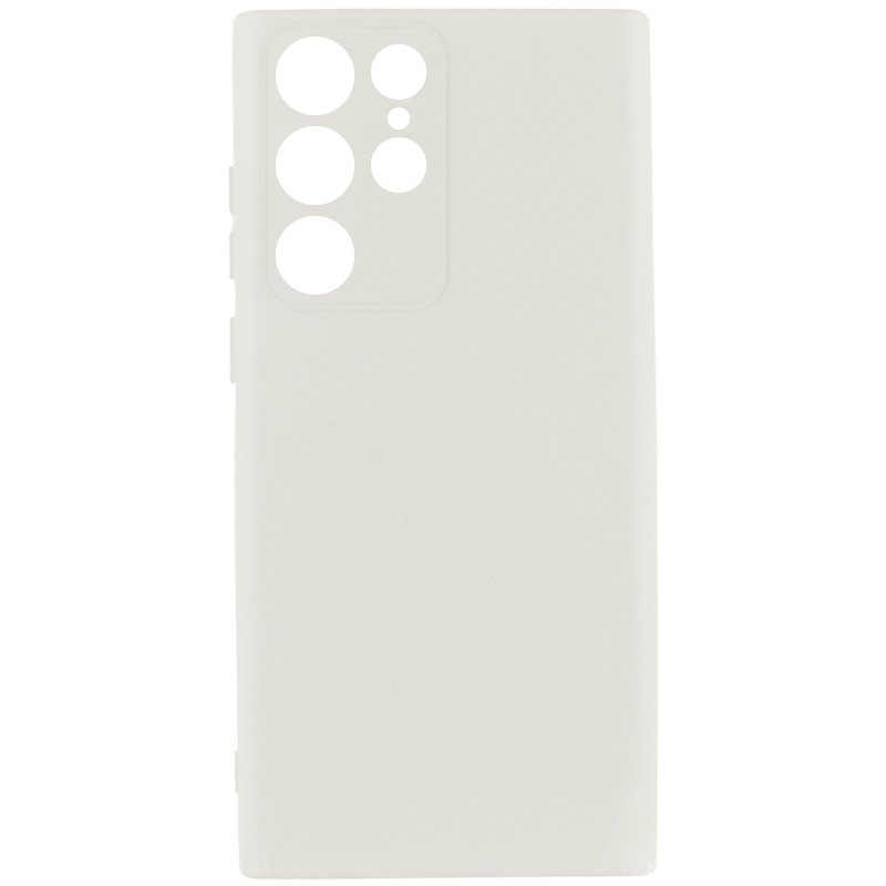 Чохол Silicone Cover Lakshmi Full Camera (AA) для Samsung Galaxy S23 Ultra (Білий / White)